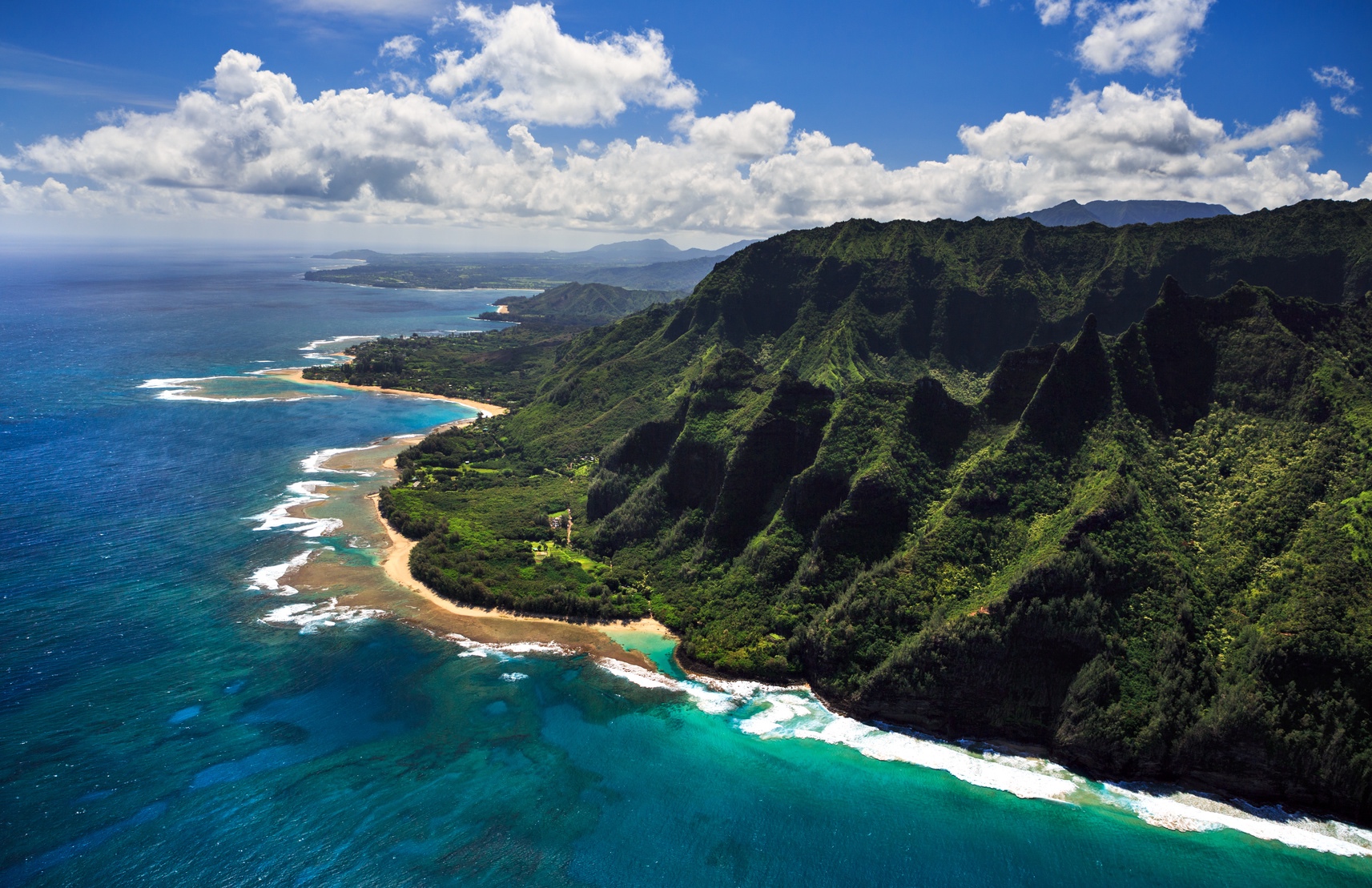 Aerial View of Kauai Coast