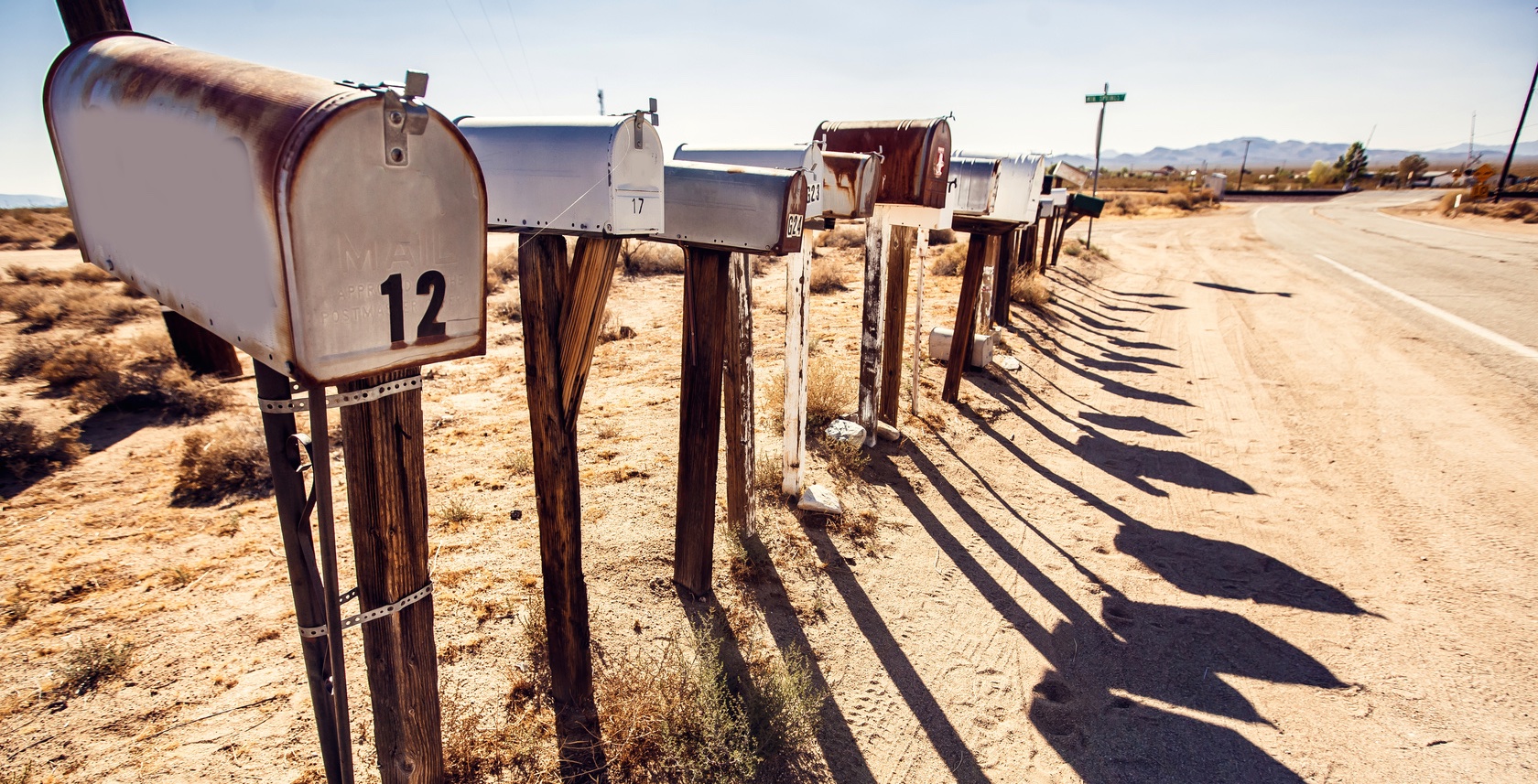 Mail boxes at Arizona desert Globetrender