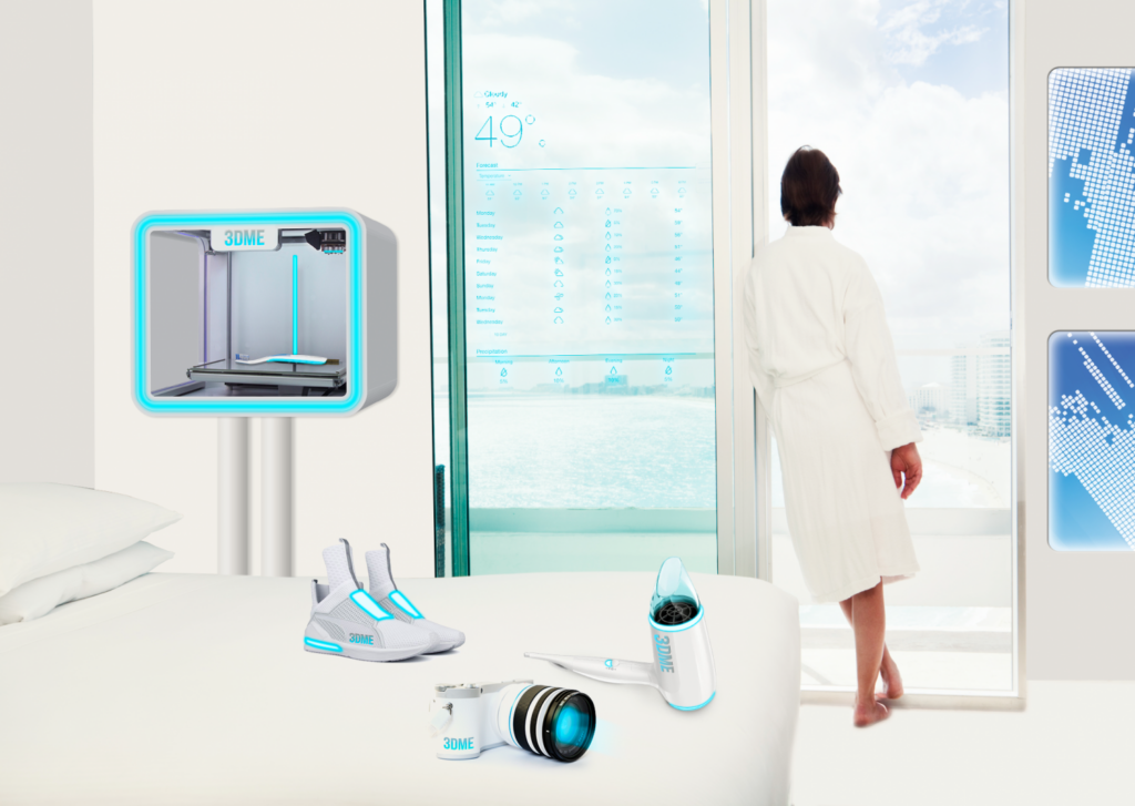 3D printer hotel room of the future