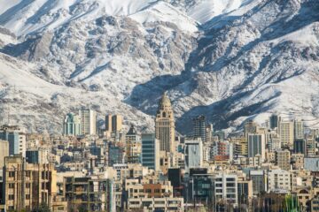 Mountains over Tehran, Iran