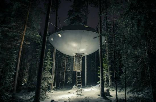 Remote hotels, Tree Hotel, Sweden