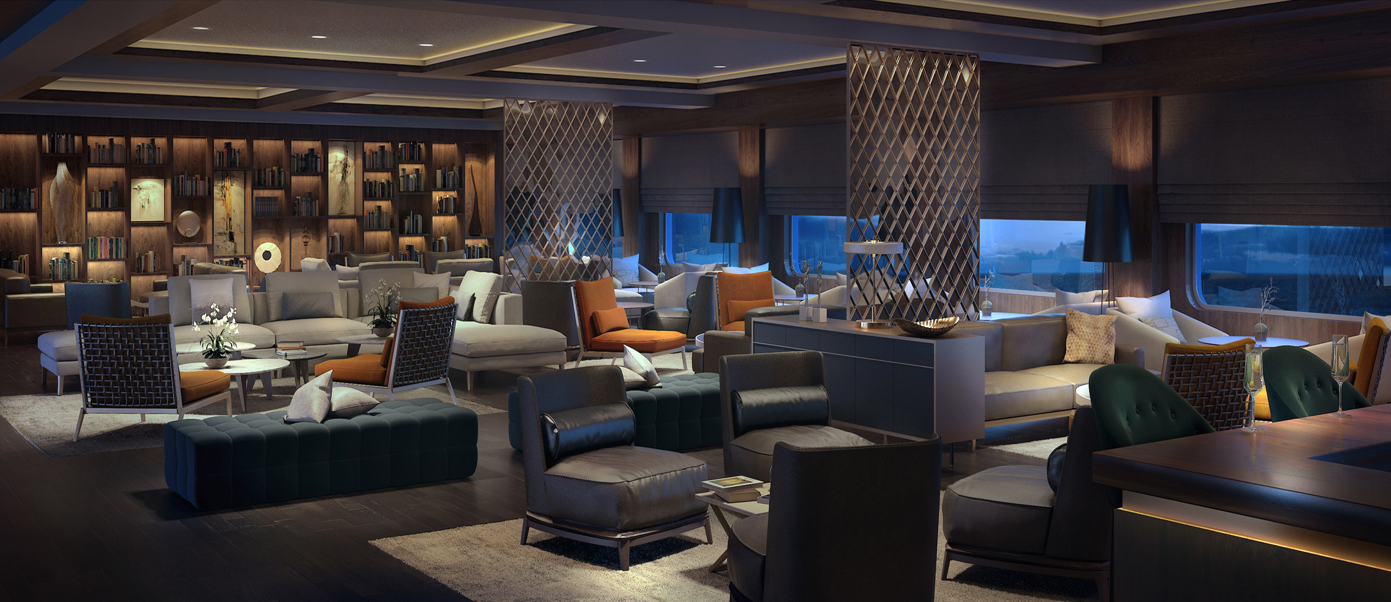 Living Room, Ritz-Carlton yacht