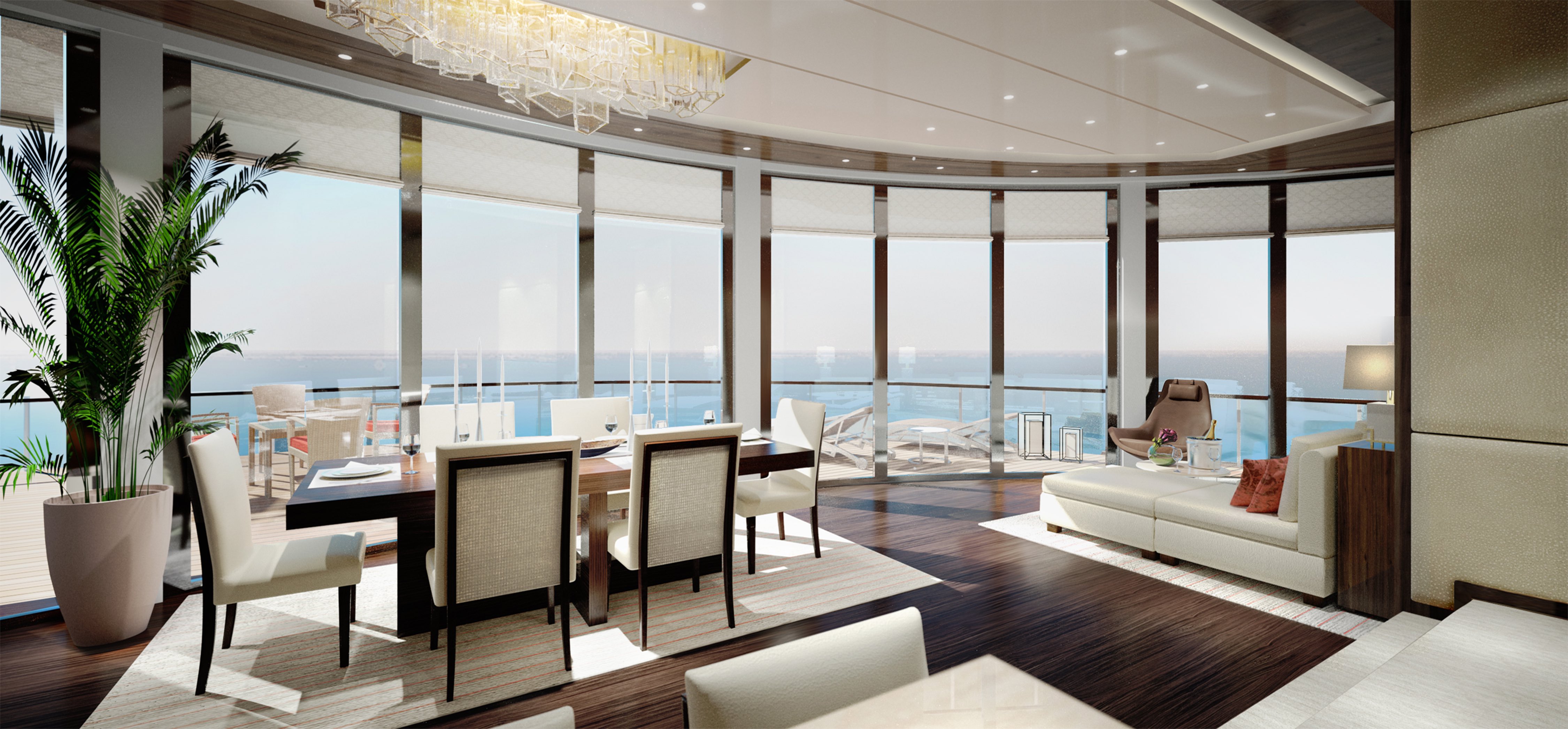 Owner's suite, Ritz-Carlton yacht