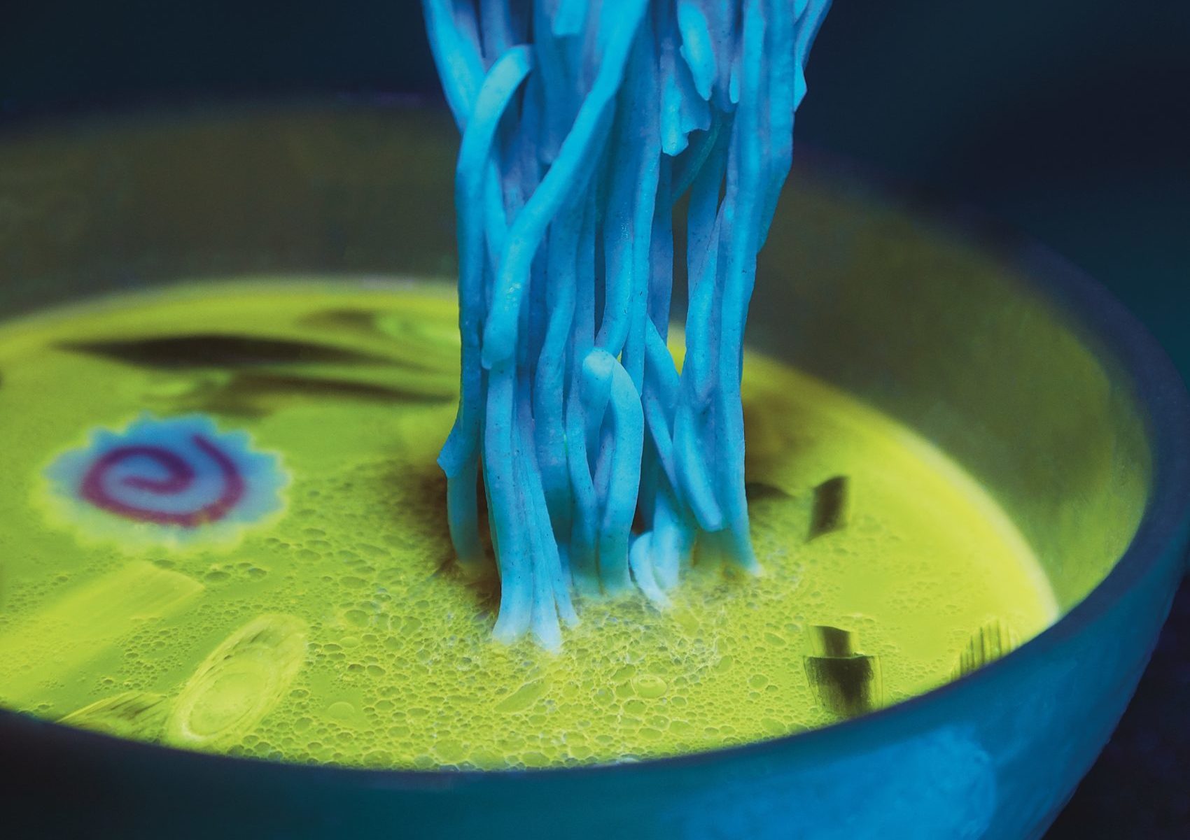 Bioluminescent ramen from Nakamura.ke