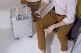 Away Aluminum Edition Carry-on smart suitcase