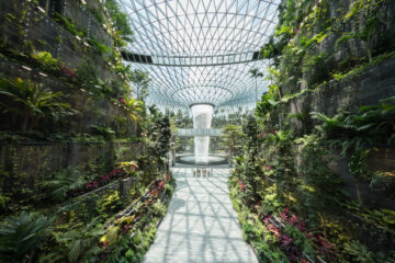 HSBC Rain Vortex and Shiseido Forest Valley, Singapore Changi Jewel Terminal