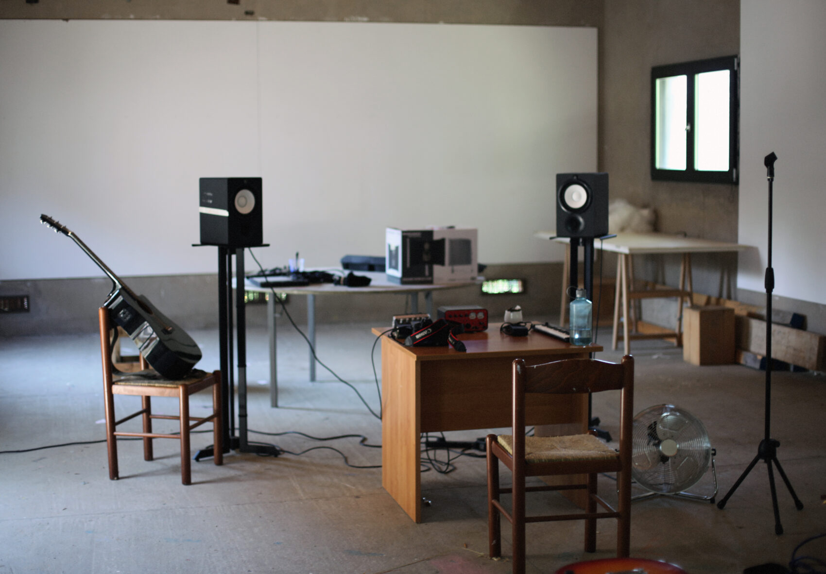 Music studio at Villa Lena