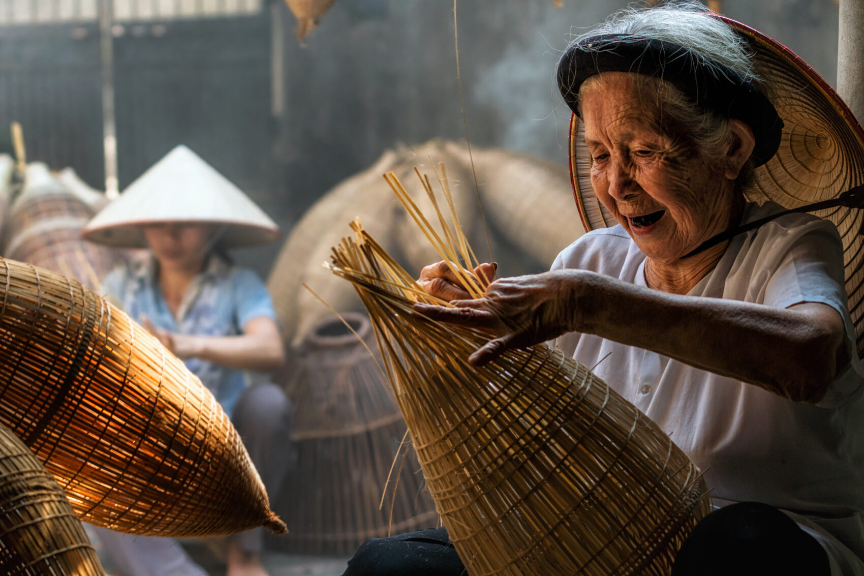Basket weaving in Vietnam