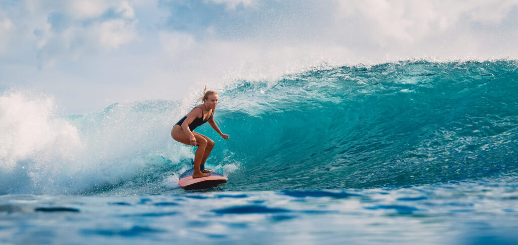 Female surfer