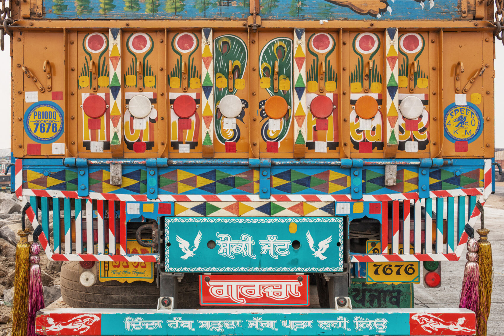 Indian painted truck
