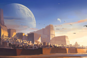 Imaginary desert city