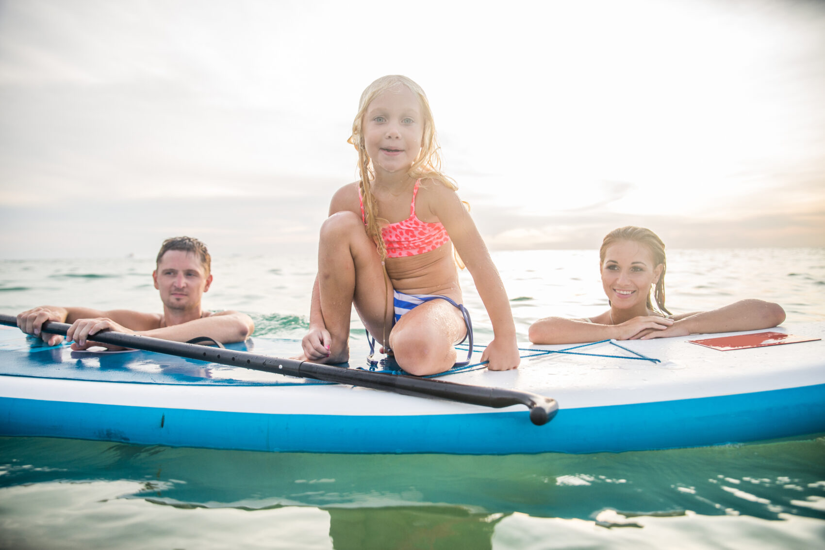Family surfing