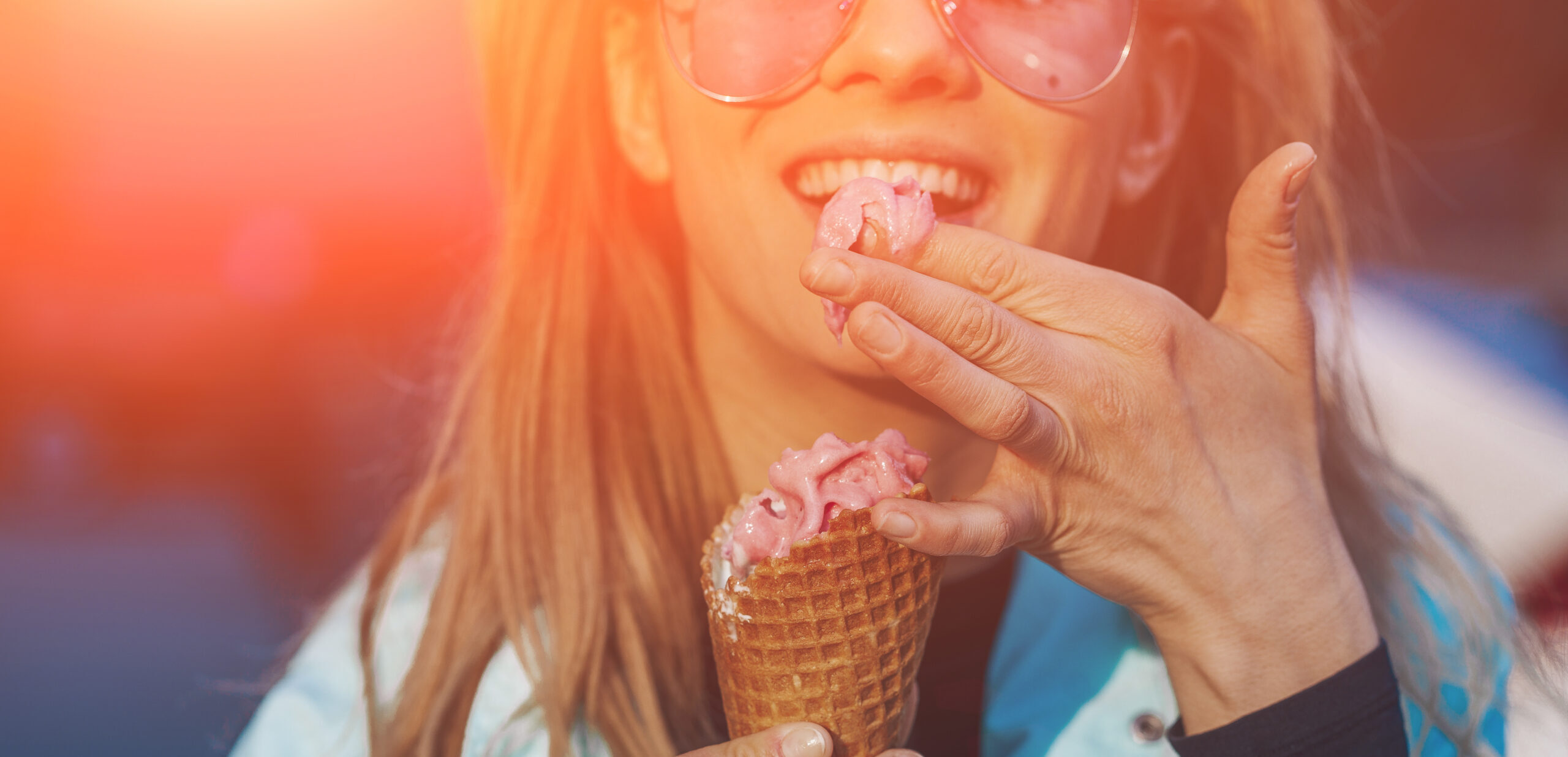 Woman eating ice cream Globetrender