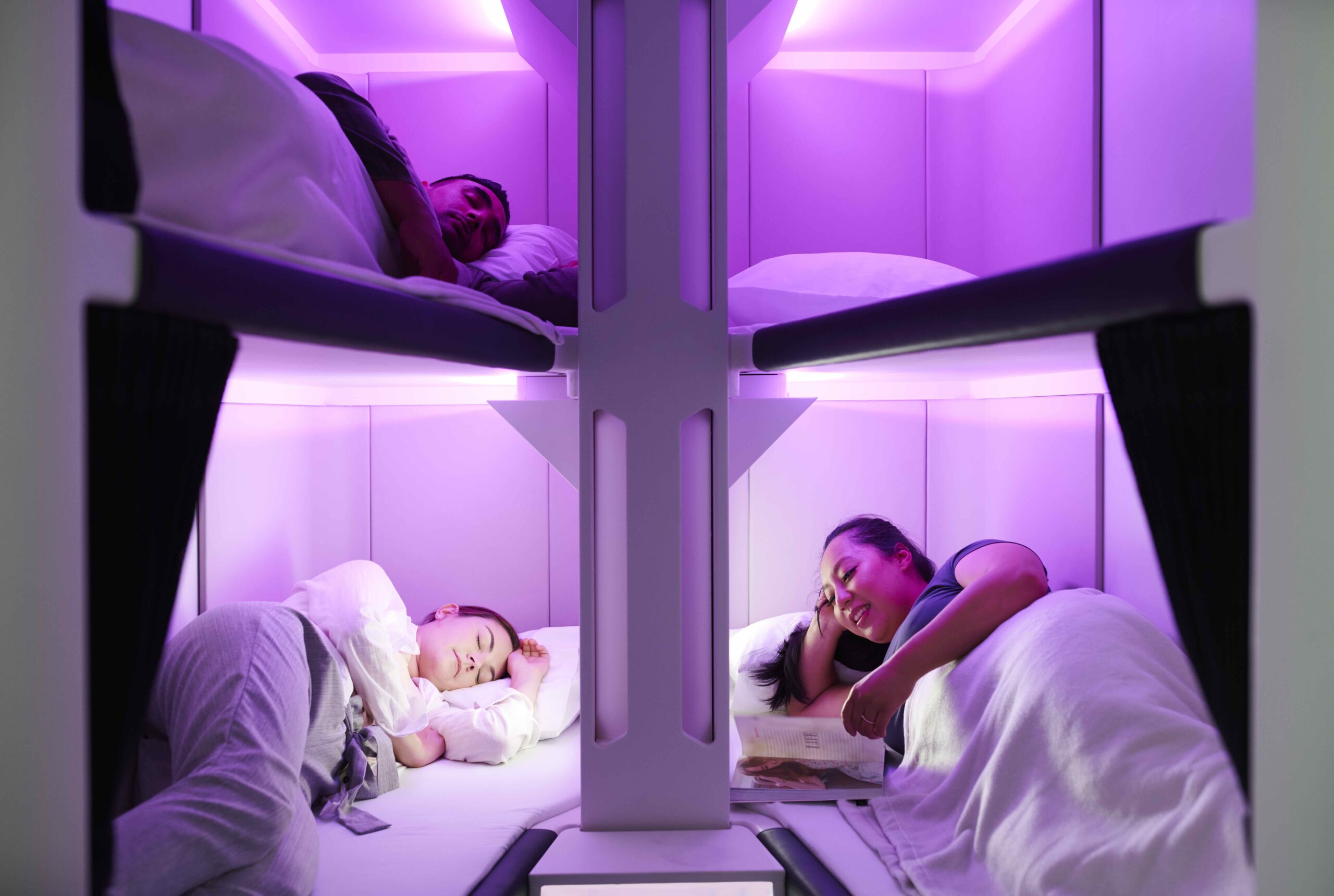 Air New Zealand Skynest  Air New Zealand to install ‘Skynest’ bunk beds from 2024 &#8211; Globetrender AirNZ Skynest7192 1 scaled