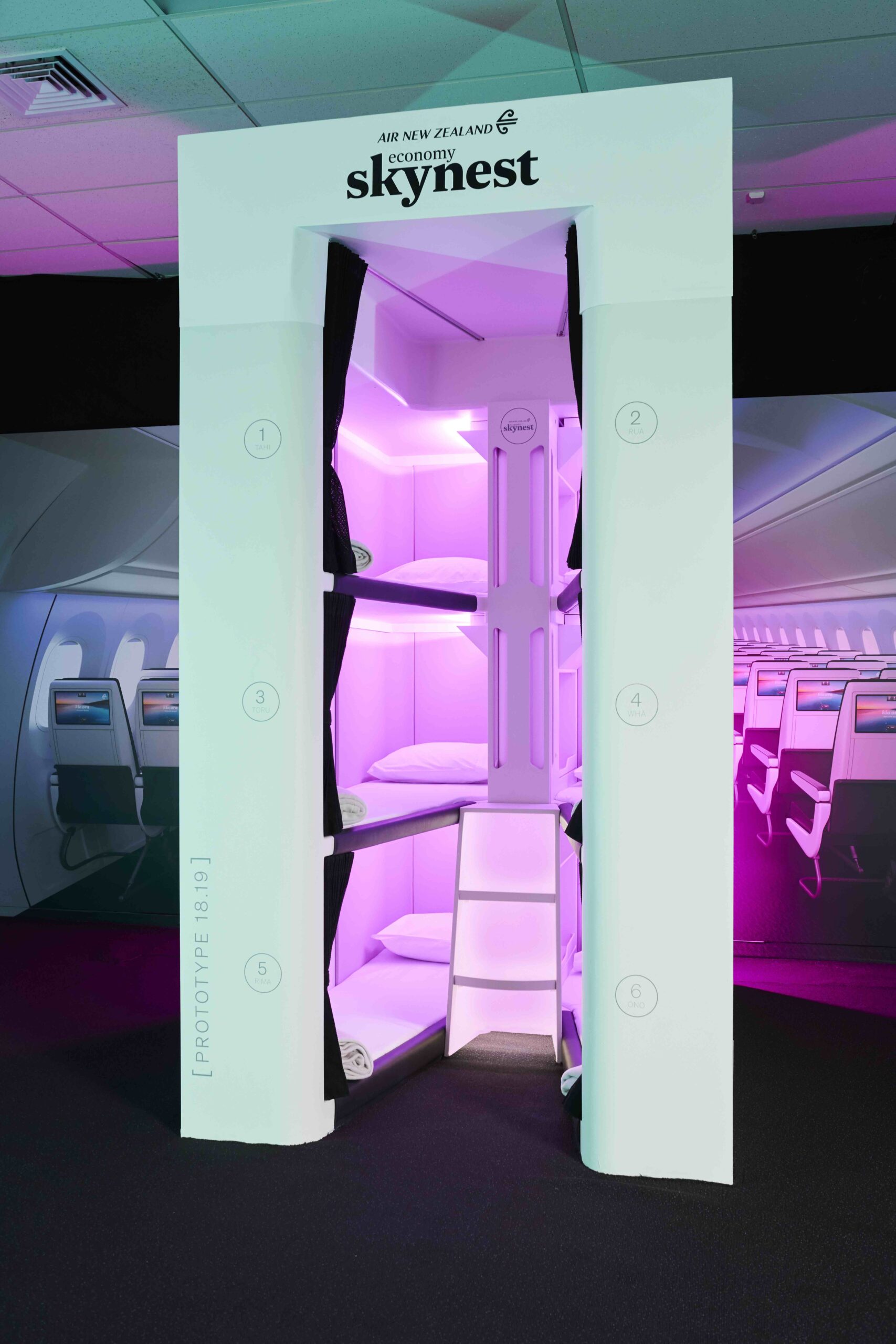 Air New Zealand Skynest  Air New Zealand to install ‘Skynest’ bunk beds from 2024 &#8211; Globetrender skynest 3 scaled