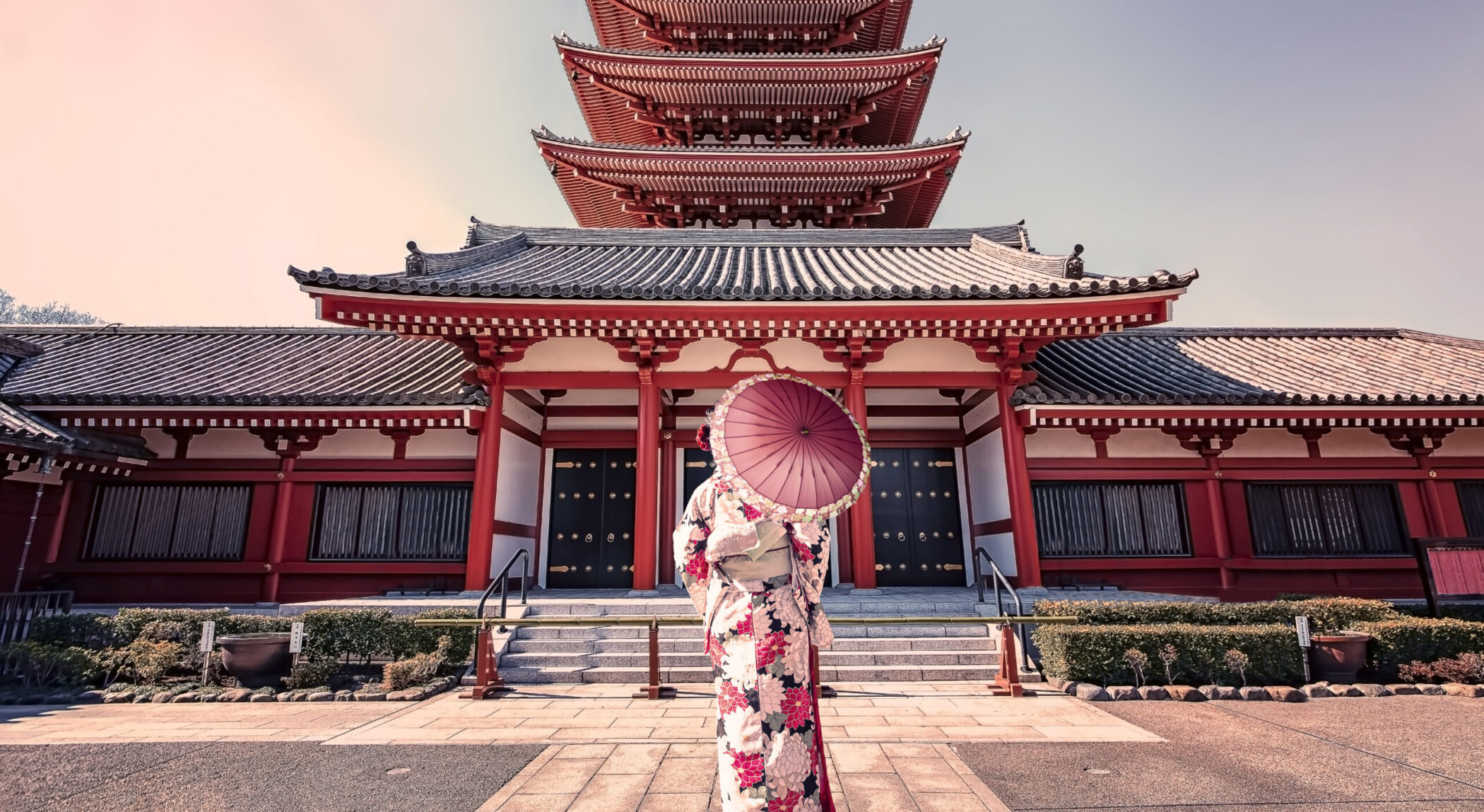 Japanese woman in traditional dress