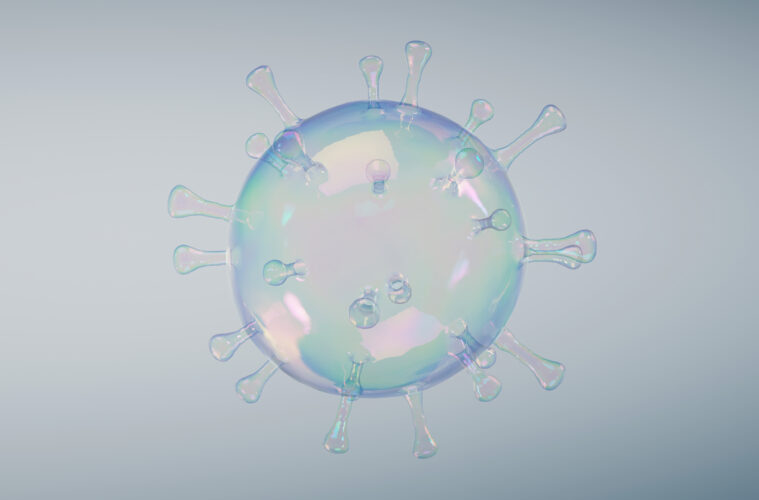 Coronavirus COVID-19 soap bubbl