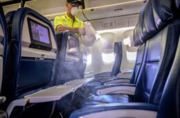 Delta Air Lines electrostatic cleaning