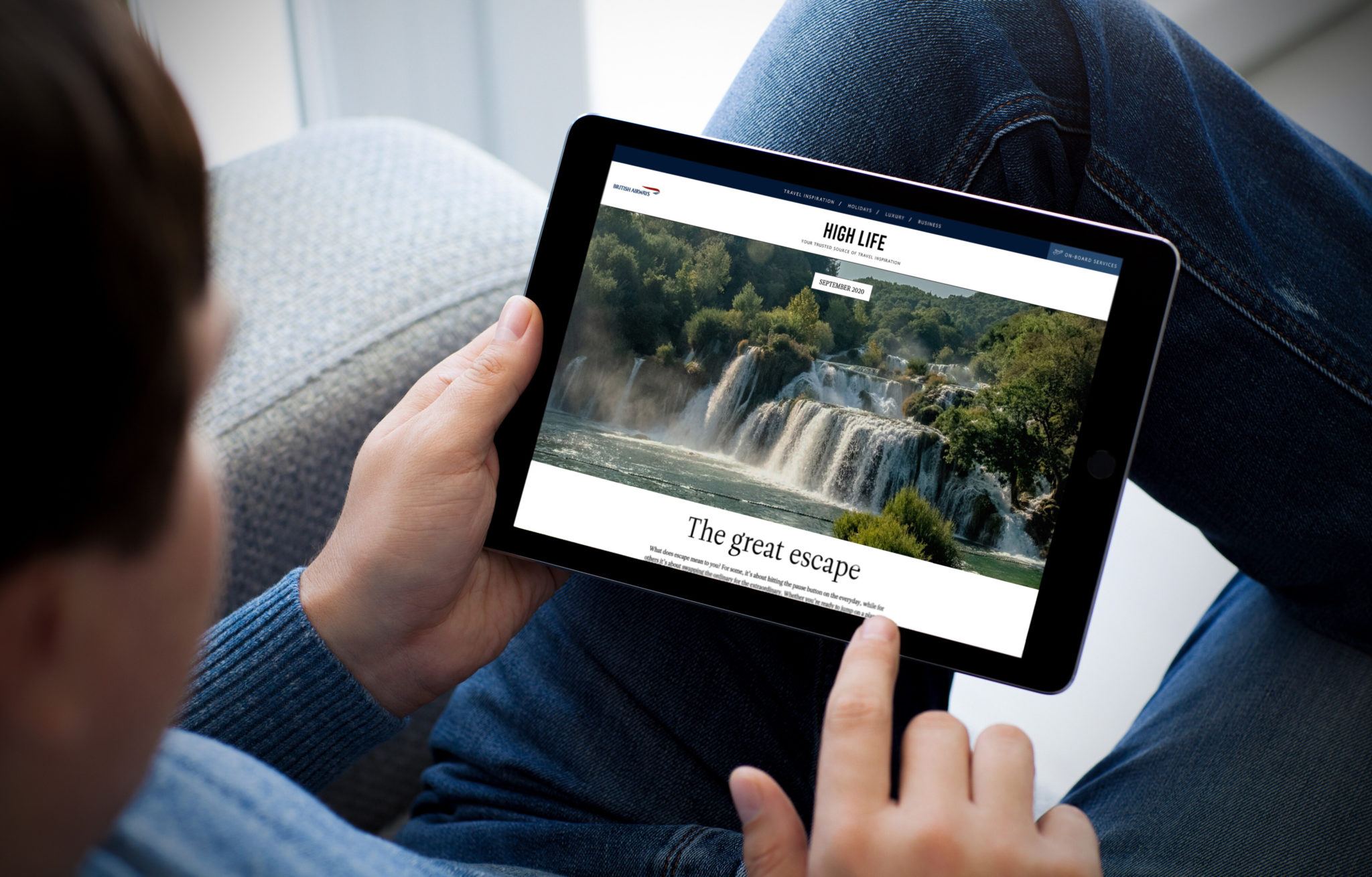 British Airways digital version of High Life magazine
