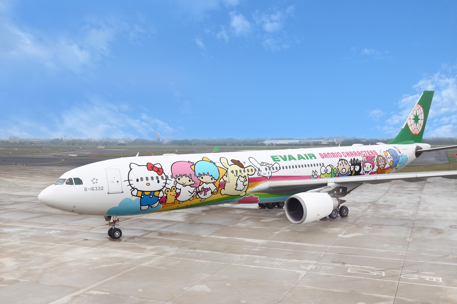 Eva Air Fathers Day flight with Hello Kitty