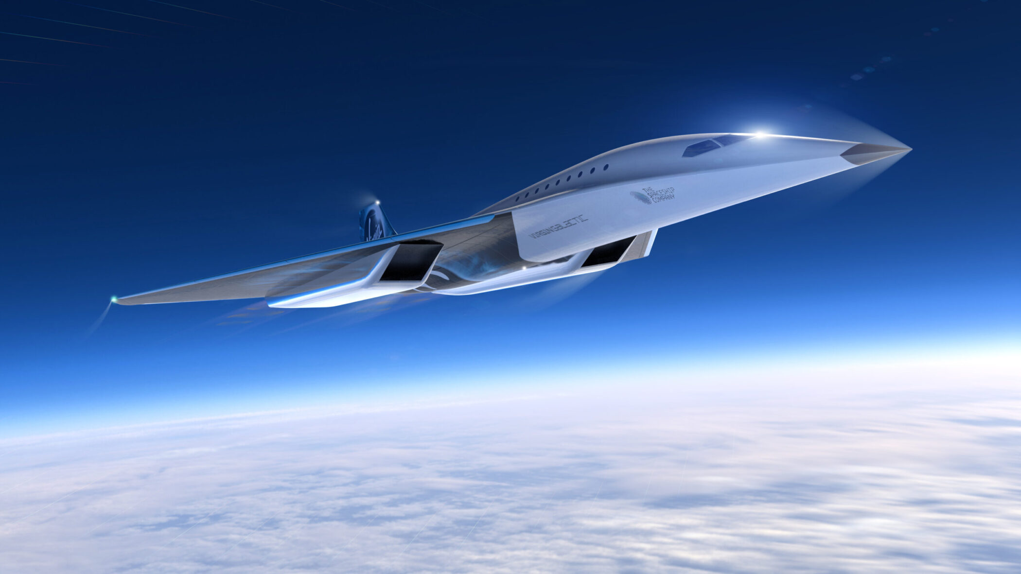 Virgin Galactic supersonic aircraft