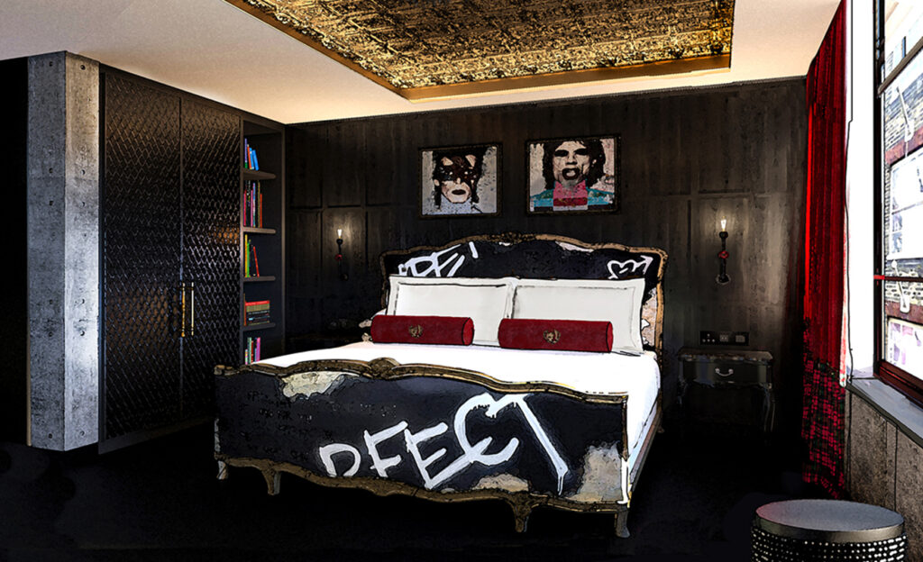 PUNK NOW room at Chateau Denmark