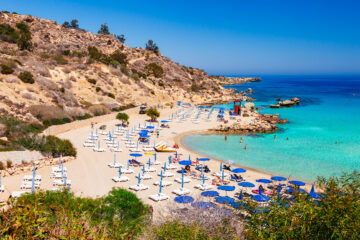 Nissi beach and Cavo Greco in Ayia Napa, Cyprus