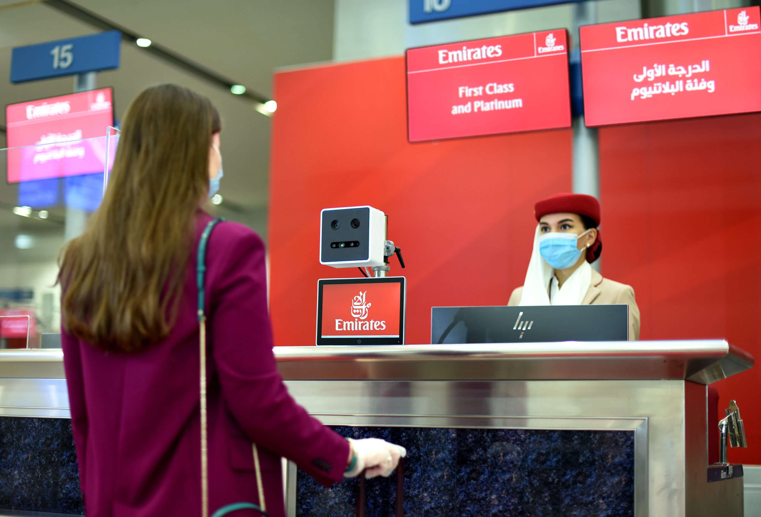 Emirates biometric path Dubai airport