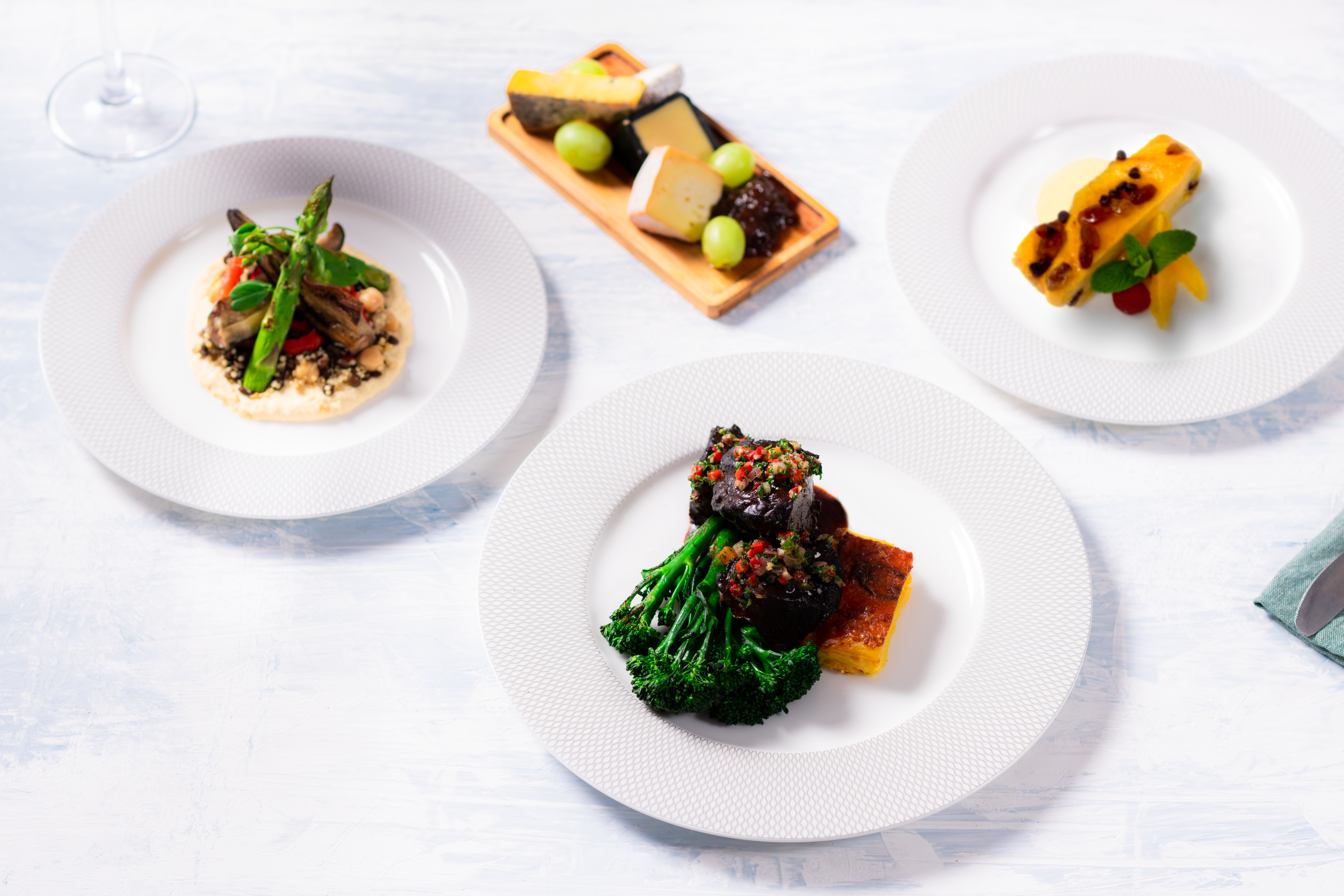 British Airways first class meal kits