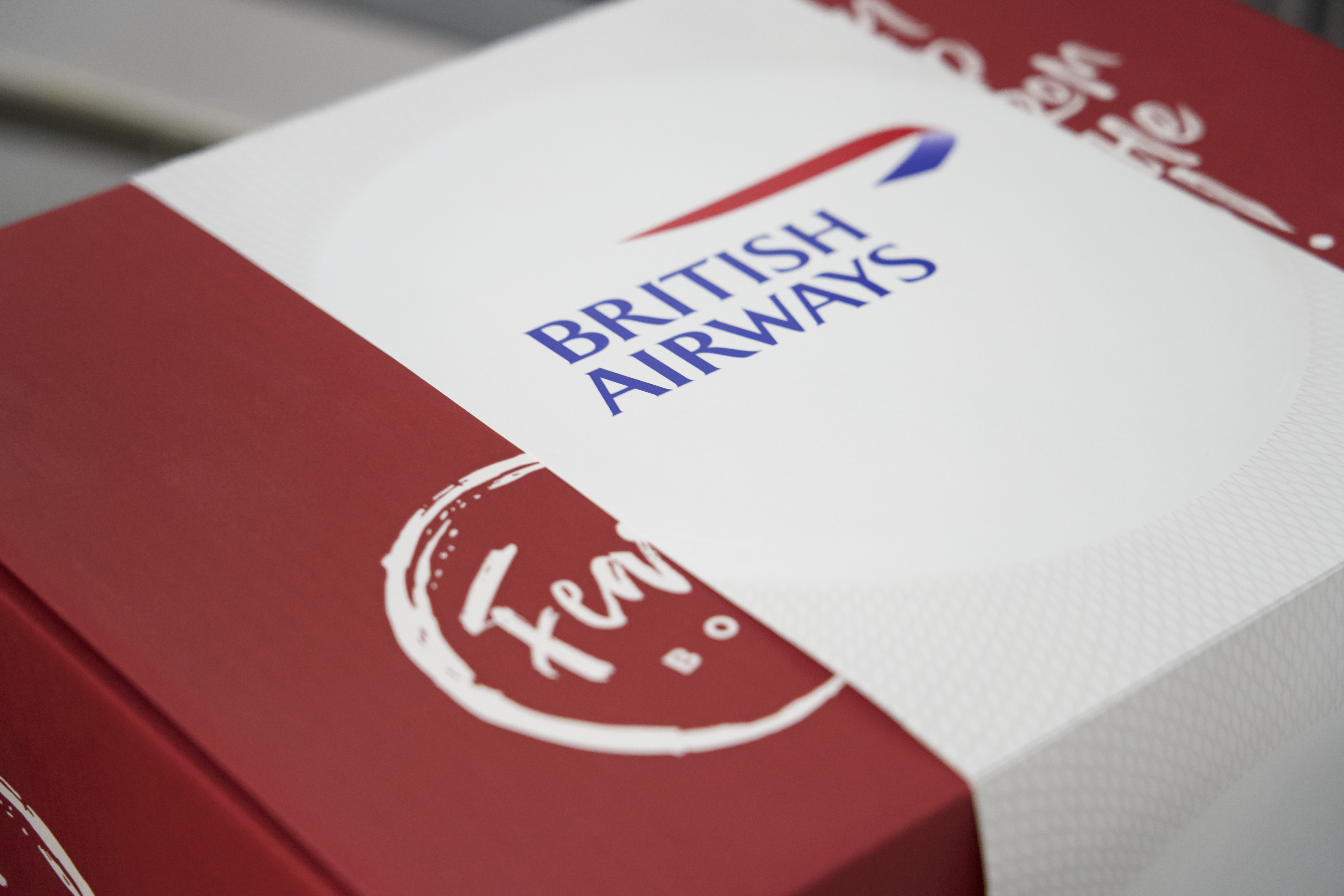 British Airways first class meal kits