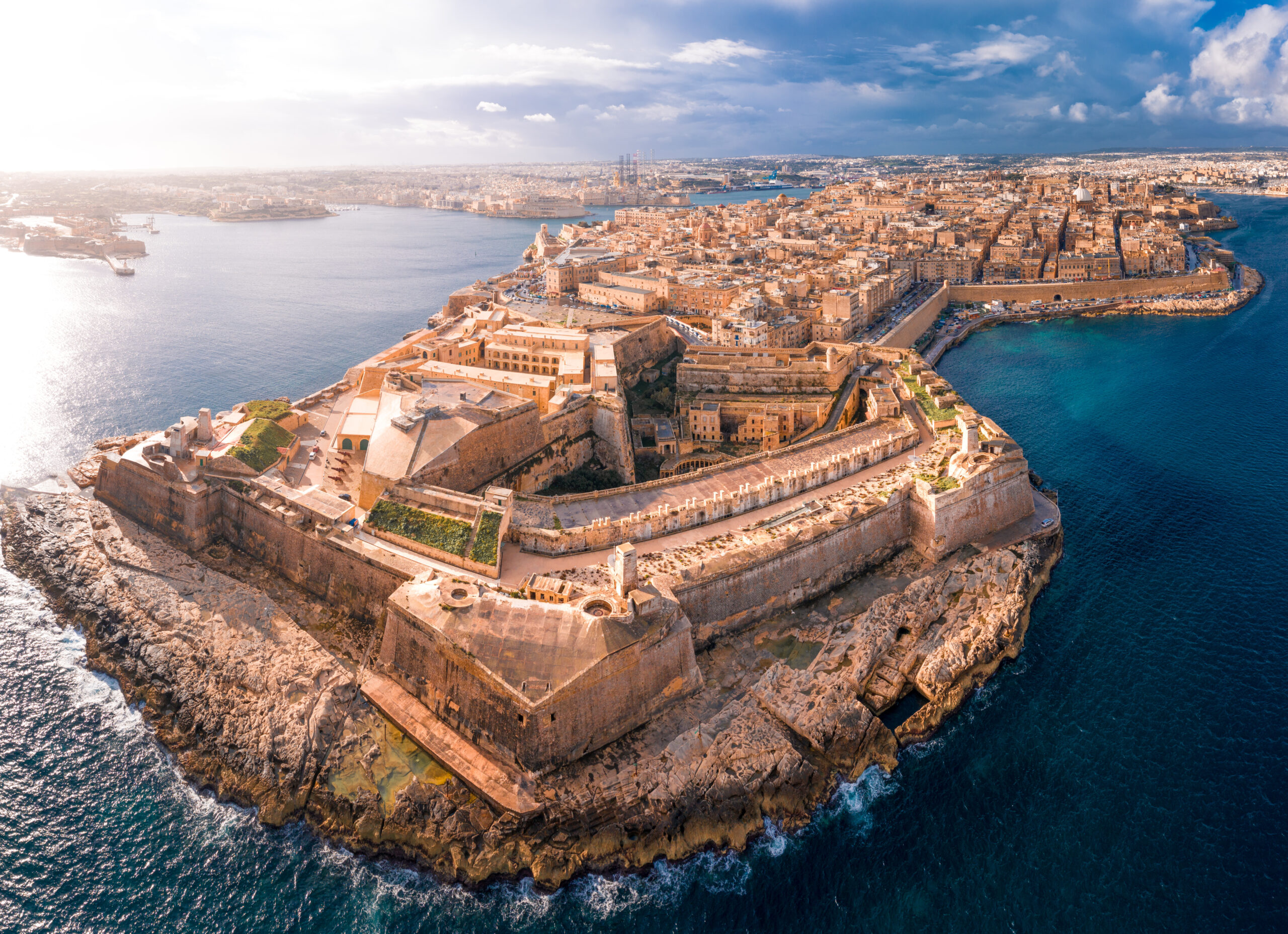 Fort St Elmo Valletta Malta Aerial View Valletta Is The 