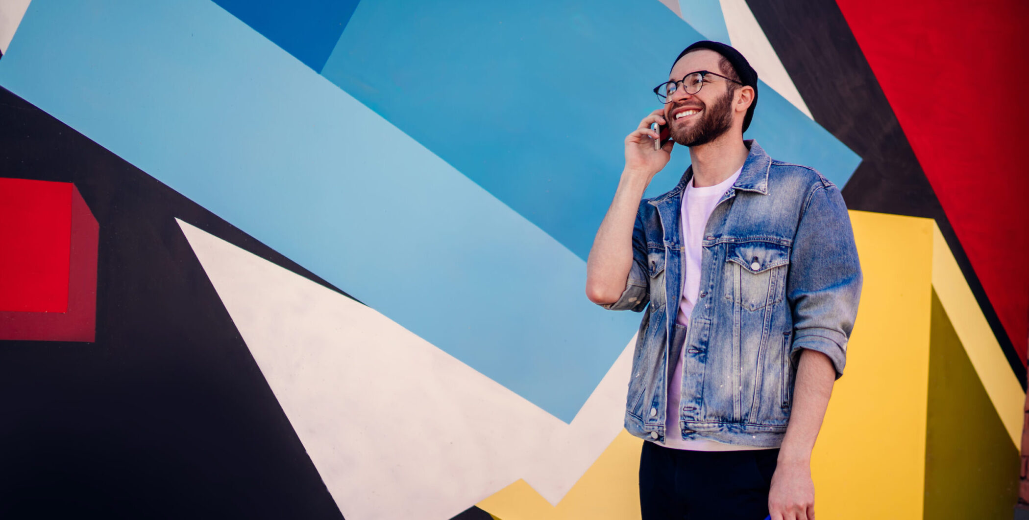 Young guy on mobile phone