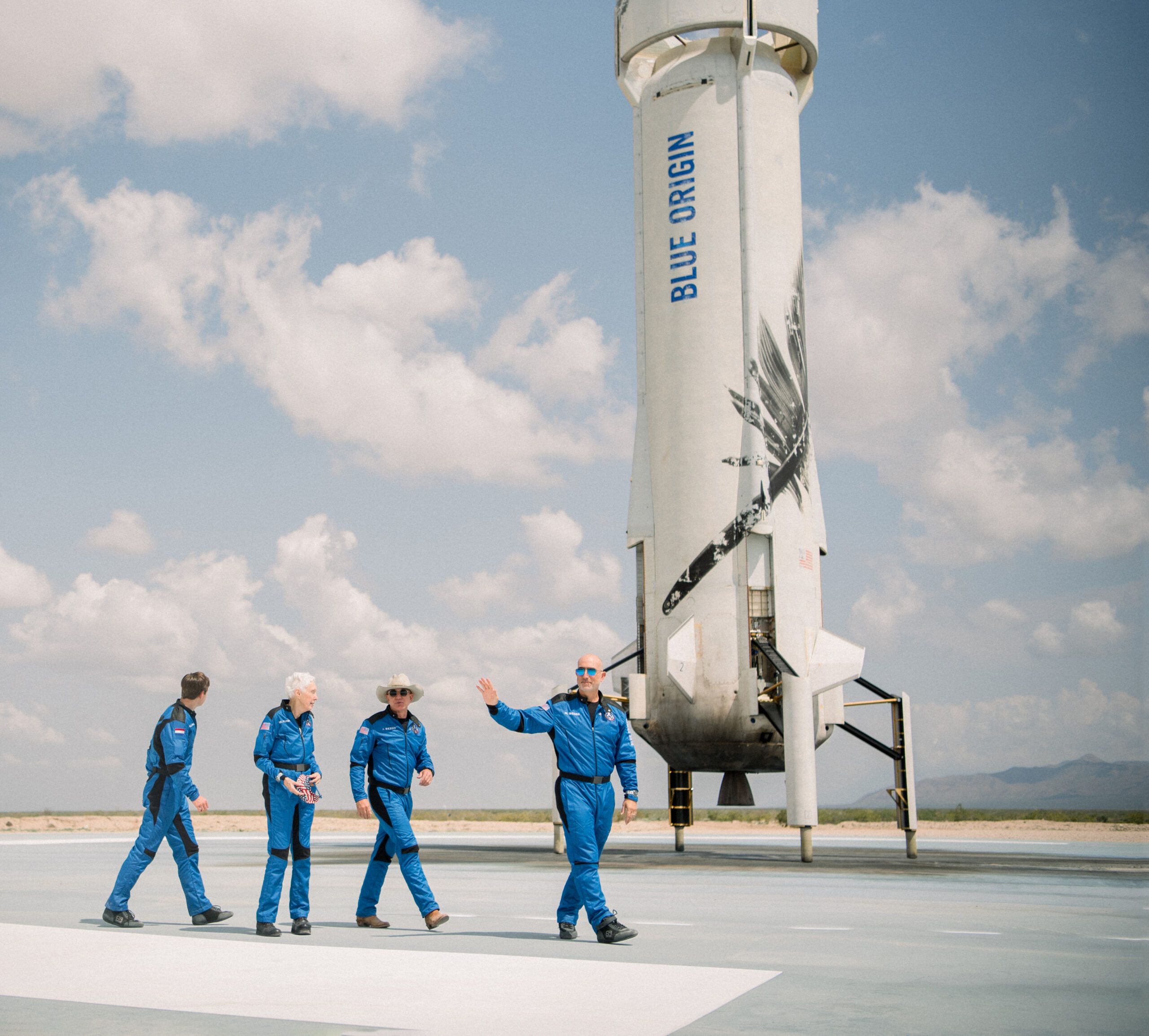 Jeff Bezos completes flight to edge of space aboard Blue Origin rocket