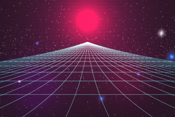 Synthwave sunset