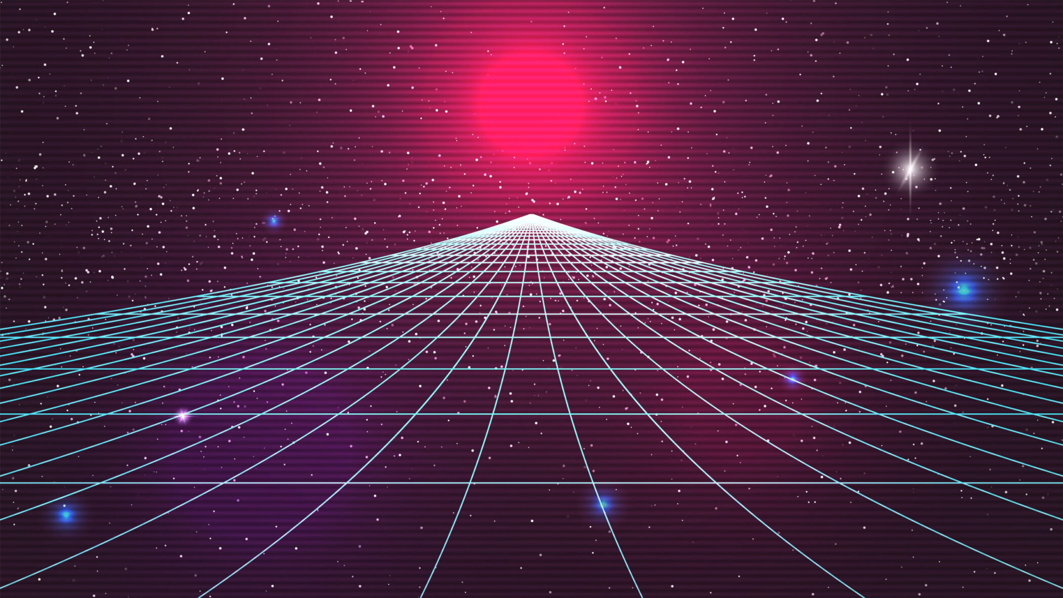 Synthwave sunset