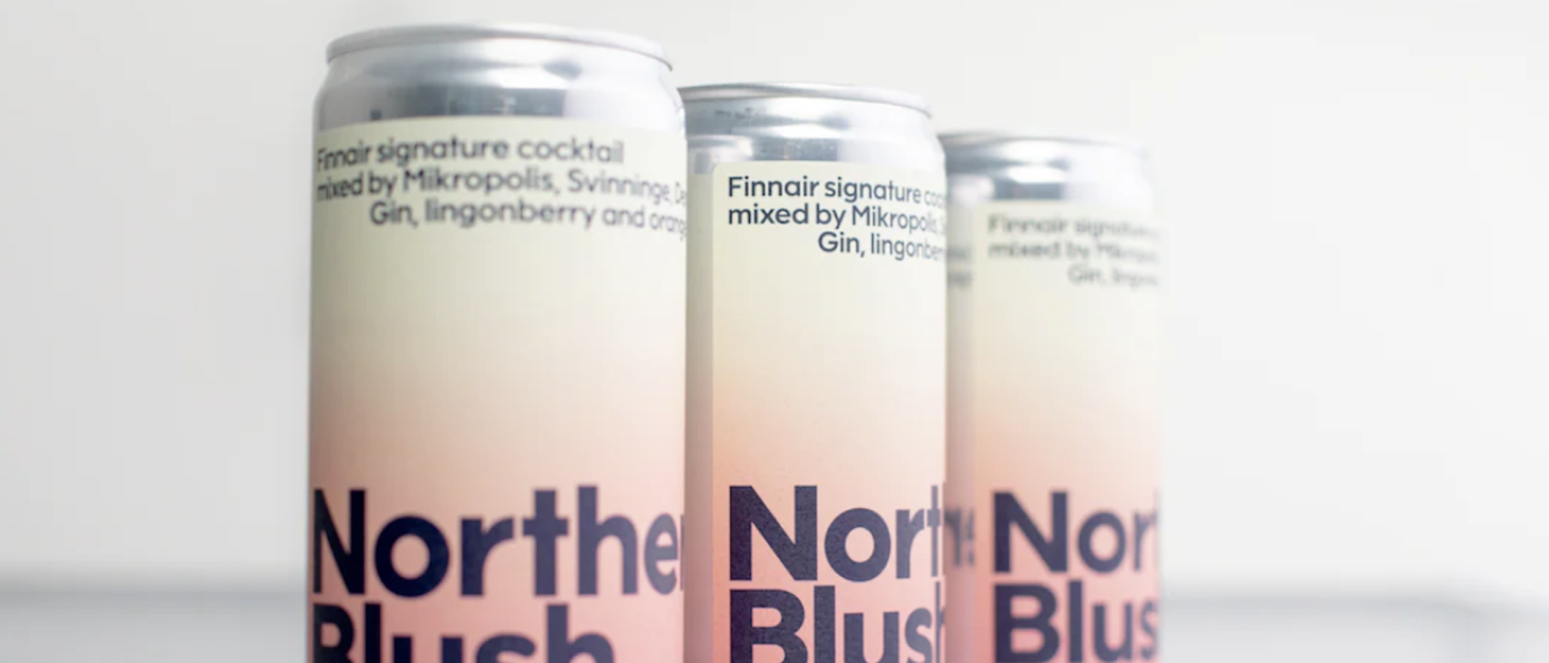 Finnair Northern Blush cocktail