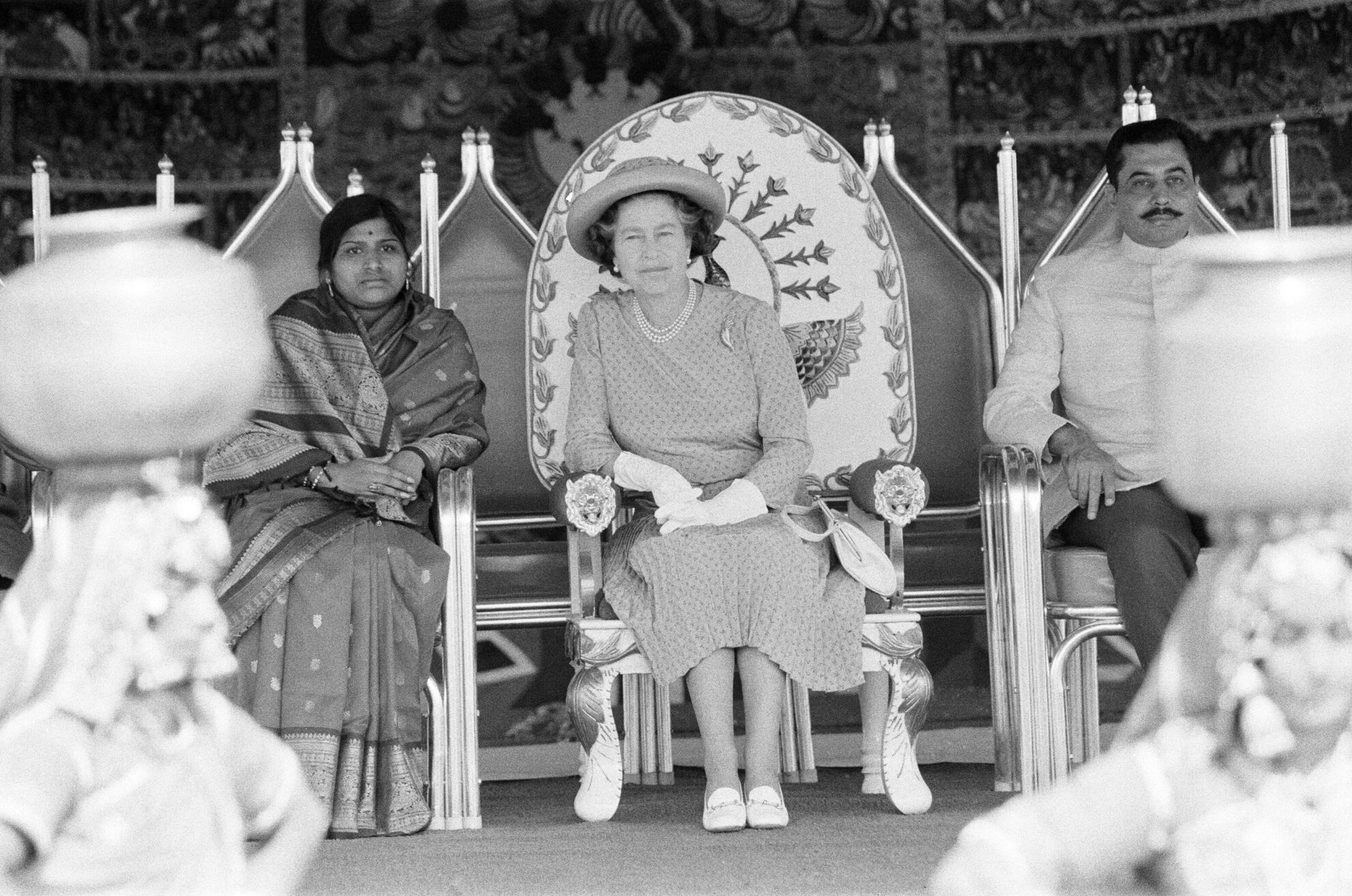 Queen Elizabeth II, State Visit to Bangladesh, 14th to 17th November 1983. Including Save the Children centre in Dhaka, Bangladesh.