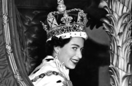 Queen Elizabeth II, who succeeded her father King George VI on February 6, 1952, after her coronation ceremony in Westminster Abbey, London