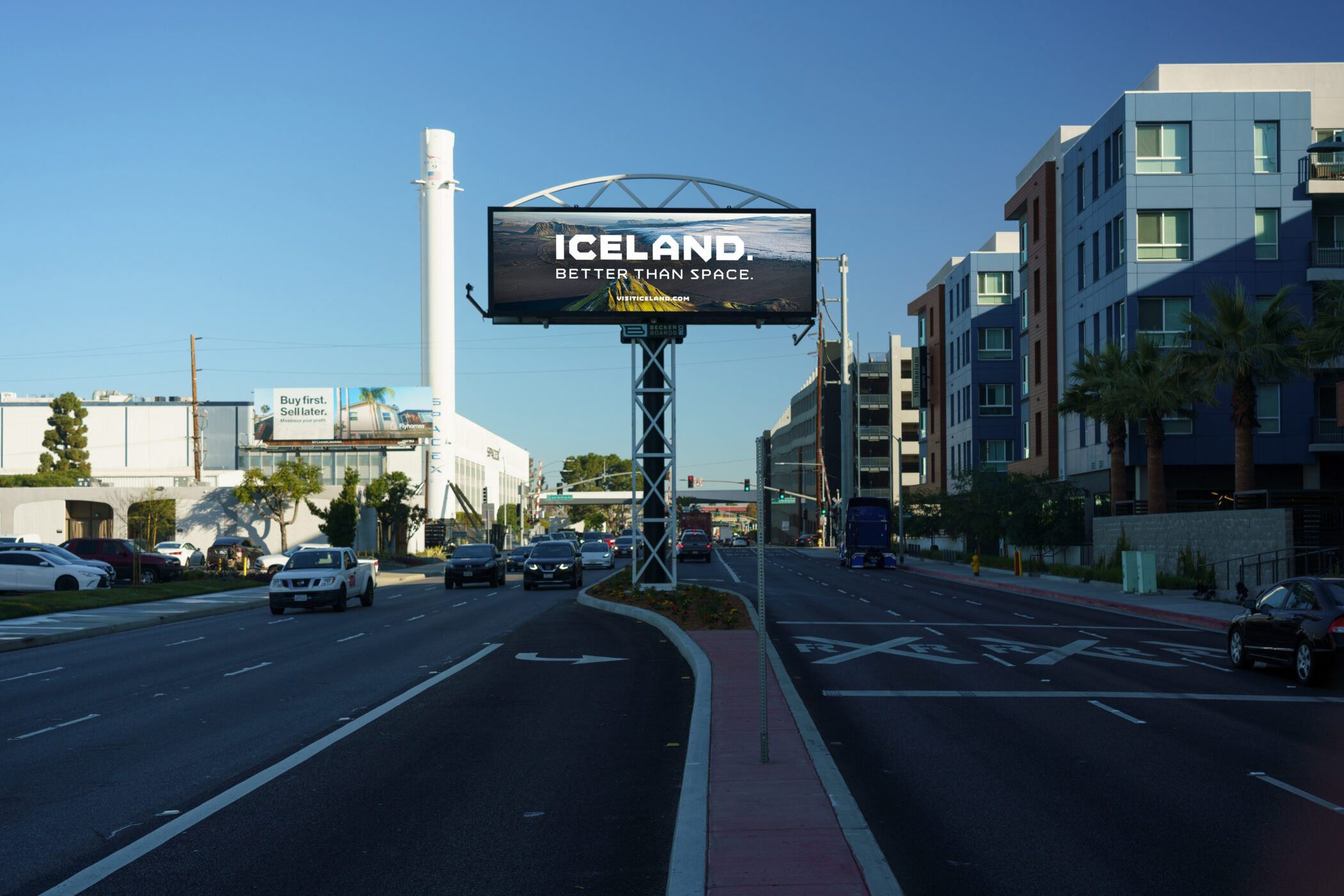 Mission Iceland - SpaceX Billboard