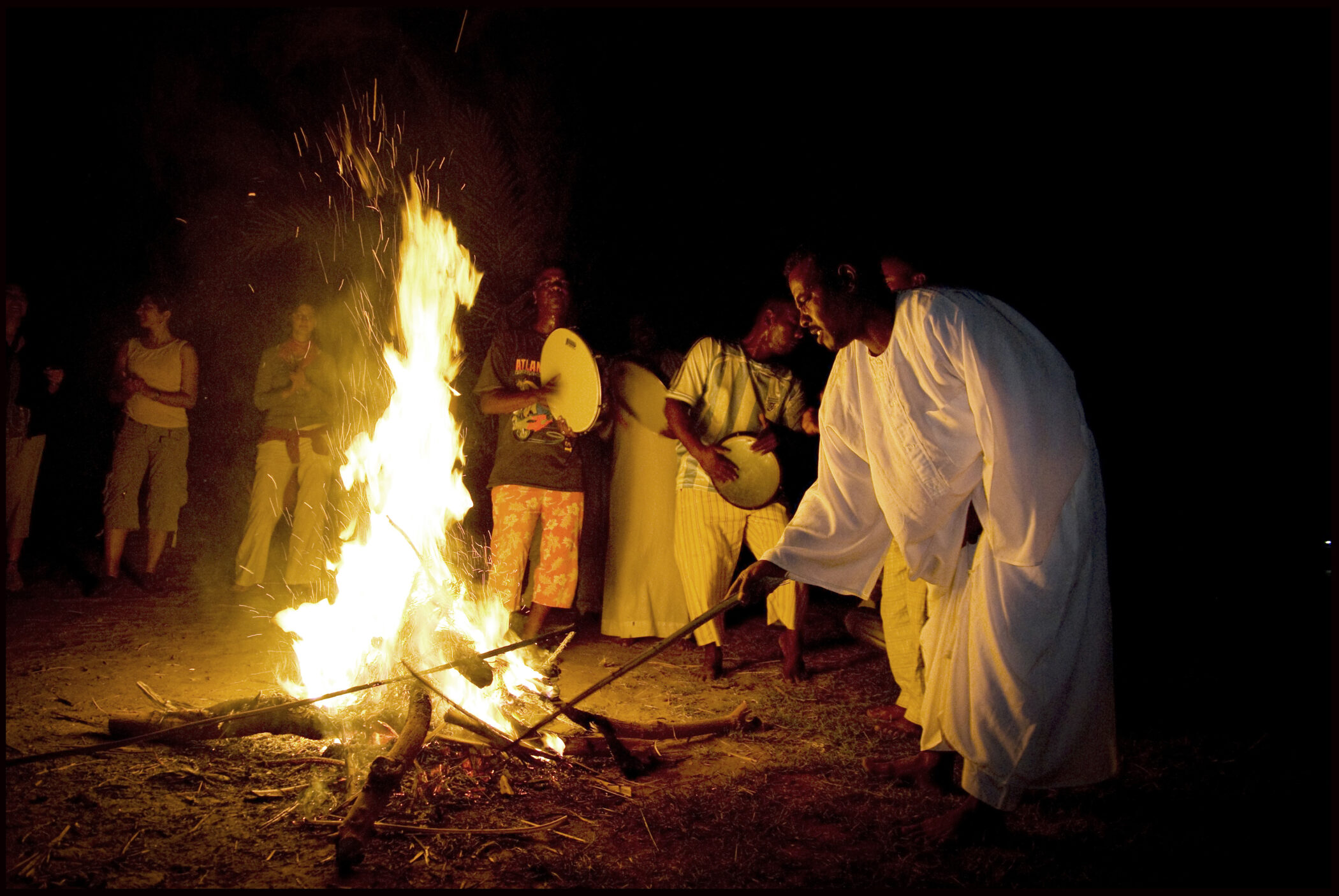 Egypt Aswan Nubian Bonfire