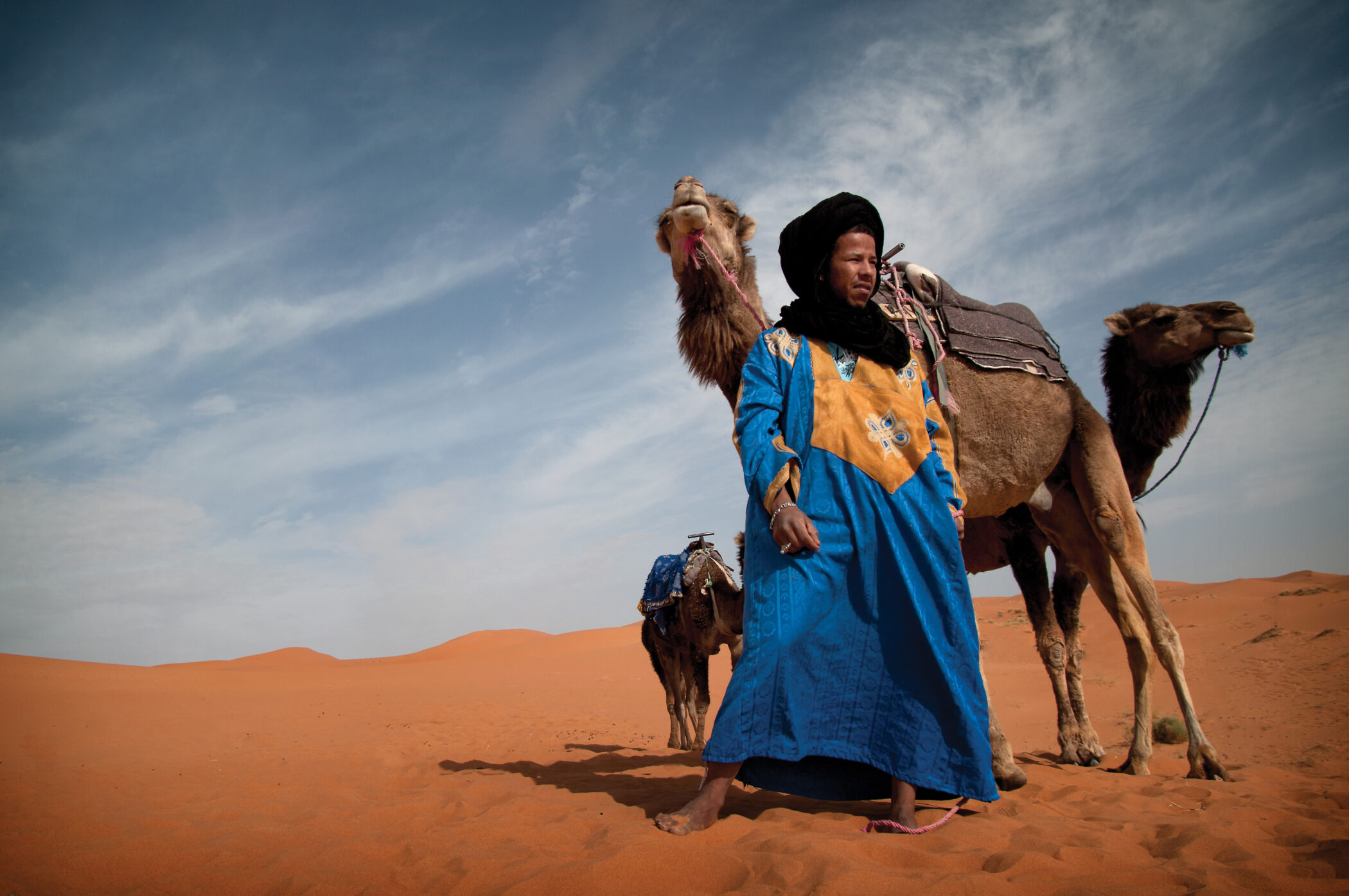 Pemandu Unta Sahara Berber Maroko