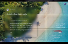 British Airways Holidays Out of Office" ad