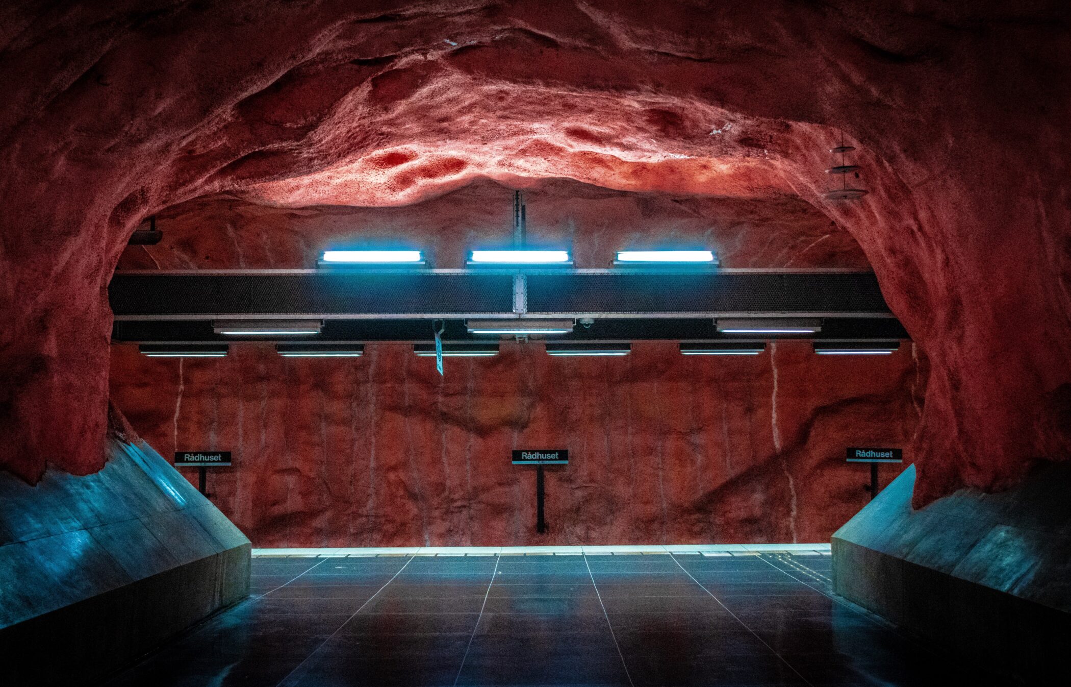Futuristic station Stockholm metro