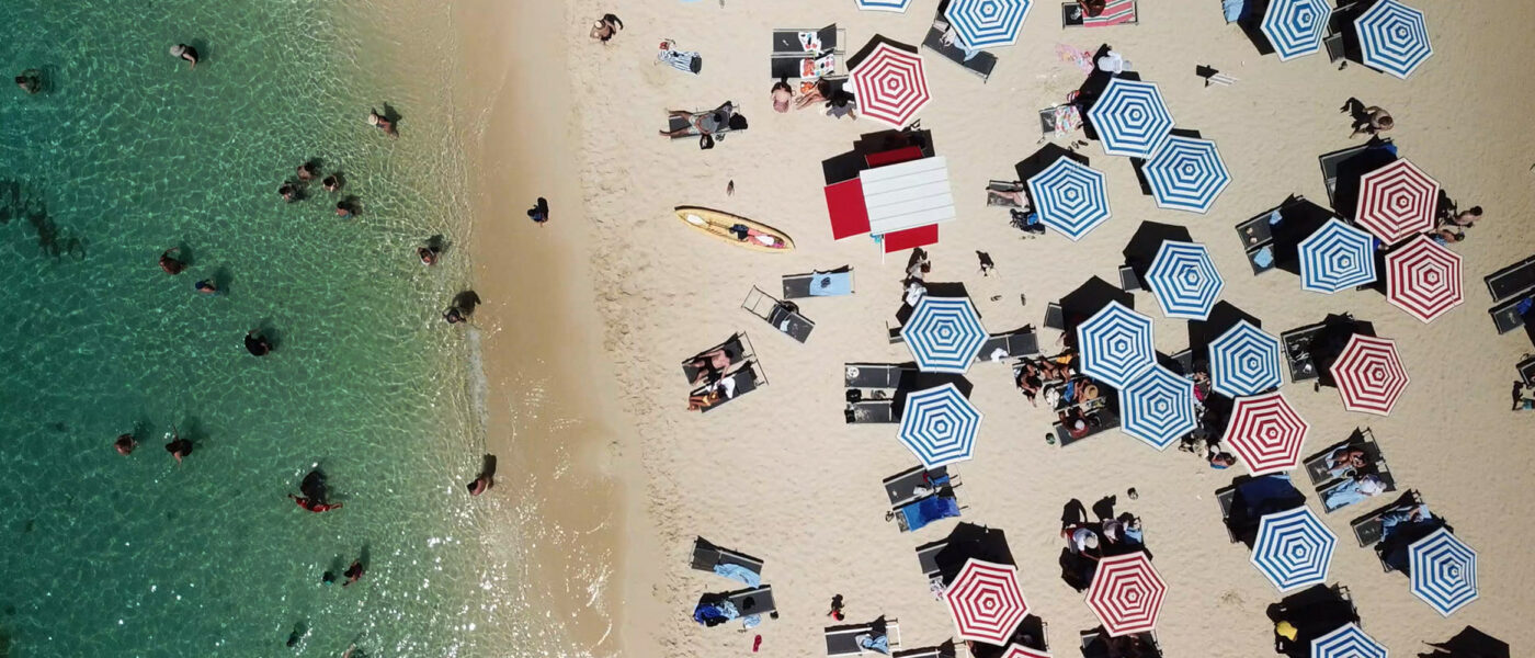 Montego Bay Jamaica Beach - Aerial Drone