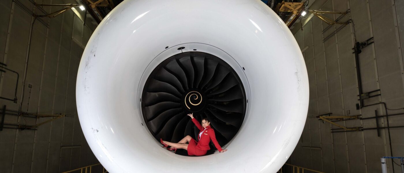 Virgin Atlantic SAF Flight Engine Test