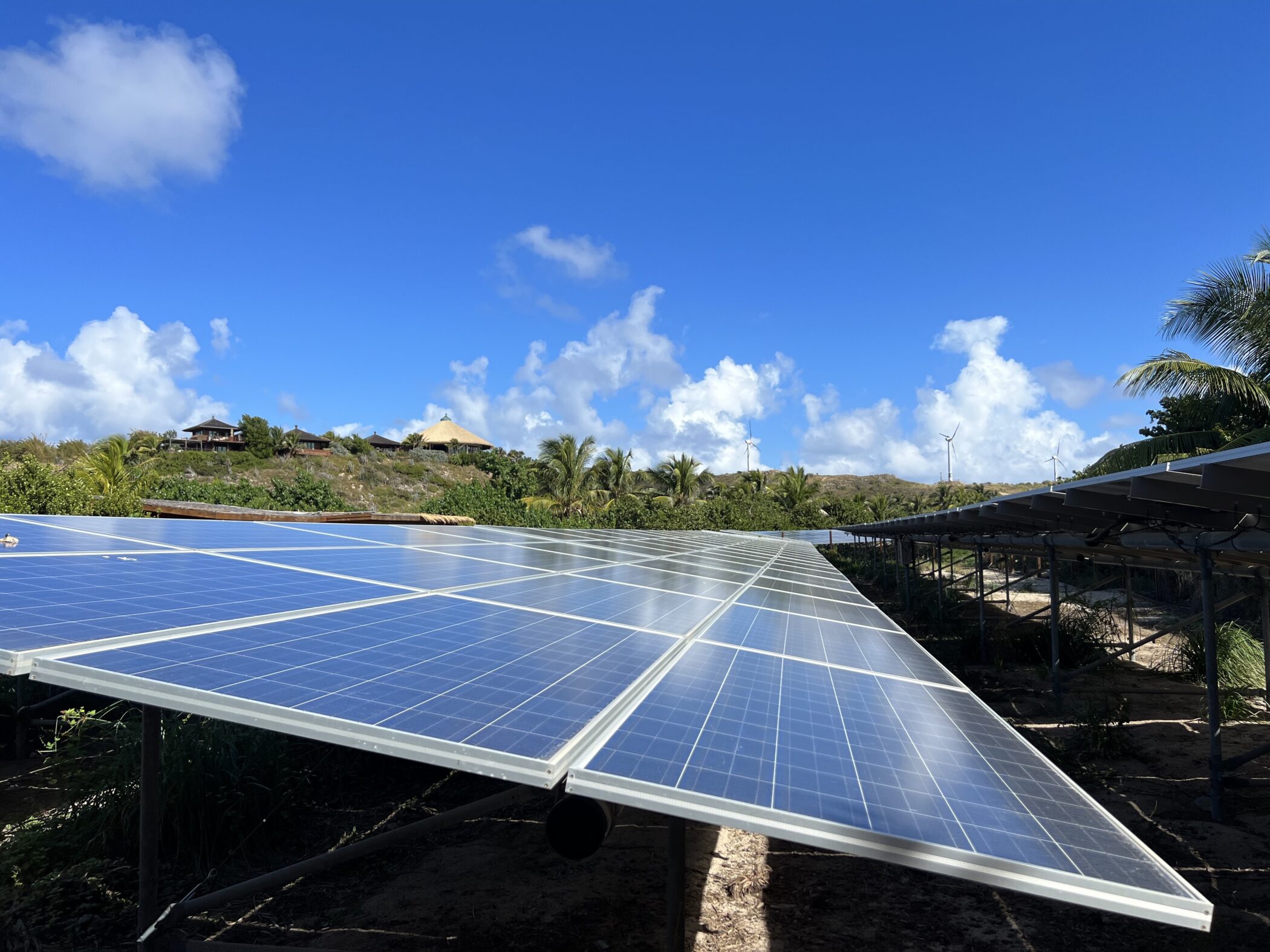 Solar farm, Necker Island © Jenny Southan