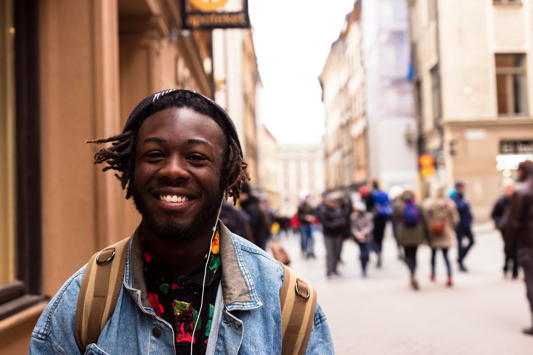 smiling teenage boy