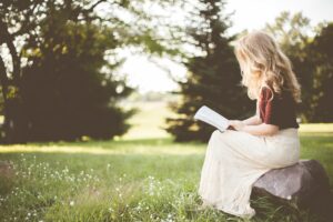 woman reading