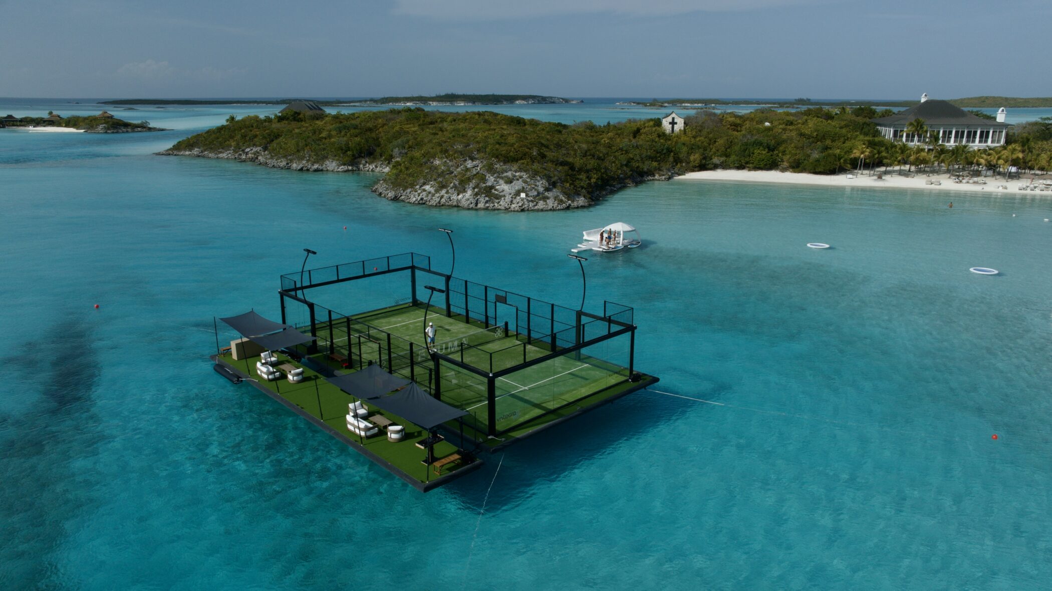 Yntegra's floating padel court