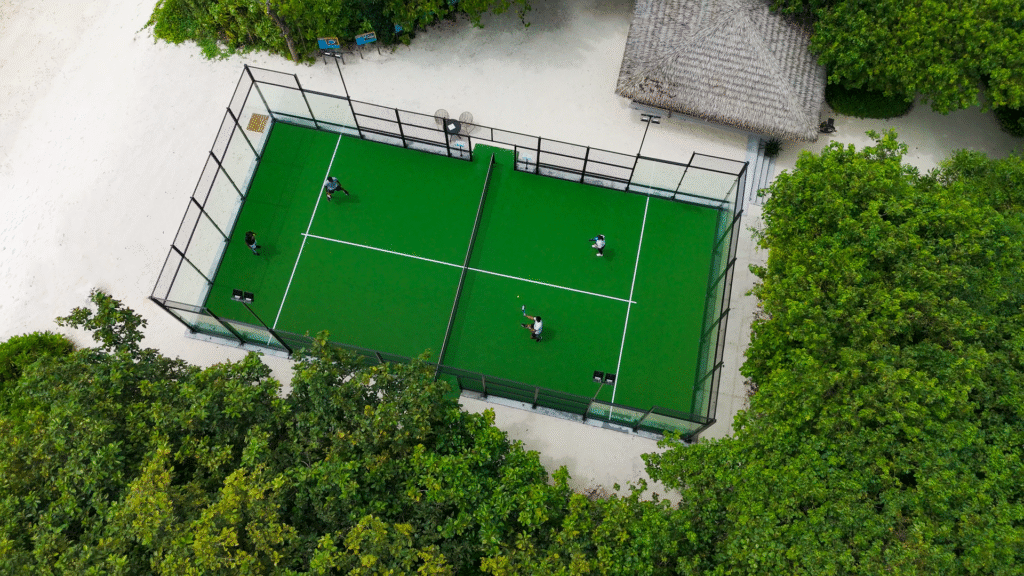 Le Meridien Maldives Padel Court Areal shot 3